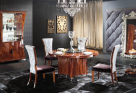 Luxusní, designový, art deco, kvalitní nábytek, interiéry Viola DESING 880 - jídelna, jídelní stůl, židle, skleník, servírovací stolek