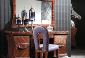 Luxusní, designový, art deco, kvalitní nábytek, interiéry Viola DESING 880 - ložnice, komoda, zrcadlo, židle