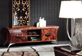 Luxusní, designový, art deco, kvalitní nábytek, interiéry Viola DESING 880 - obývací pokoj, komoda