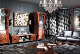 Luxusní, designový, art deco, kvalitní nábytek, interiéry Viola DESING 880 - obývací pokoj, sedací souprava, konferenční stolek, komoda, skleník