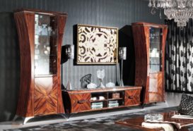 Luxusní, designový, art deco, kvalitní nábytek, interiéry Viola DESING 880 - obývací pokoj, komoda, skleník