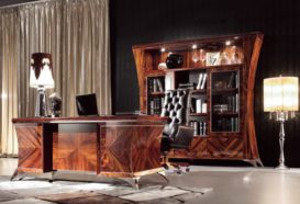 Luxusní, designový, art deco, kvalitní nábytek, interiéry Viola DESING 880 - kancelář, kancelářský stůl, kancelářské křeslo, knihovna