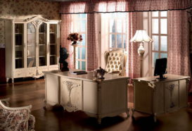 Repliky starožitného nábytku, Luxusní, stylový, historizující, zámecký, kvalitní nábytek, interiéry Viola ROYAL 108 - kancelář, kancelářský stůl, kancelářské křeslo, židle, komoda. knihovna, skleník, vitrína